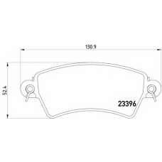 MDB2012 DON Комплект тормозных колодок, дисковый тормоз