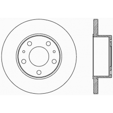 BDA2437.10 OPEN PARTS Тормозной диск