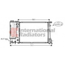 06002105 VAN WEZEL Радиатор, охлаждение двигателя
