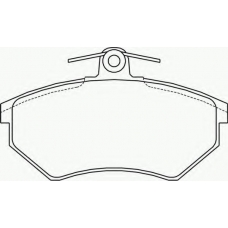 2016801 TEXTAR Комплект тормозных колодок, дисковый тормоз