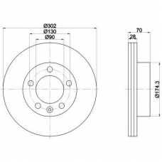 MDC2240 DON Тормозной диск