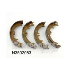 N3502083 NIPPARTS Комплект тормозных колодок, стояночная тормозная с