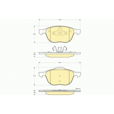 6115832 GIRLING Комплект тормозных колодок, дисковый тормоз