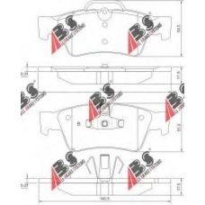 37509 OE ABS Комплект тормозных колодок, дисковый тормоз