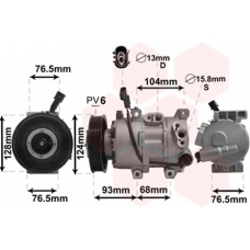 8300K242 VAN WEZEL Компрессор, кондиционер