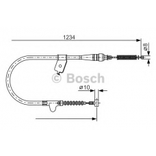 1 987 477 816 BOSCH Трос, стояночная тормозная система