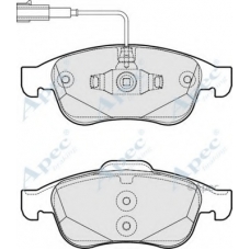PAD1795 APEC Комплект тормозных колодок, дисковый тормоз