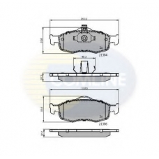 CBP0514 COMLINE Комплект тормозных колодок, дисковый тормоз