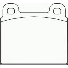 2001102 TEXTAR Комплект тормозных колодок, дисковый тормоз
