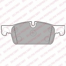 LP2248 DELPHI Комплект тормозных колодок, дисковый тормоз