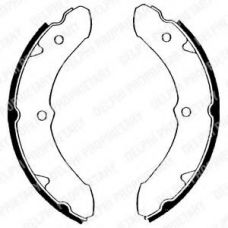 LS1523 DELPHI Комплект тормозных колодок