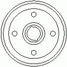 7D0475 KAWE Тормозной барабан