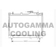 104565 AUTOGAMMA Радиатор, охлаждение двигателя