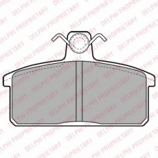 LP2281 DELPHI Комплект тормозных колодок, дисковый тормоз