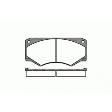 0047.00 REMSA Комплект тормозных колодок, дисковый тормоз