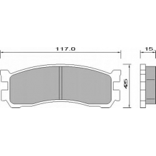 663381 ROULUNDS Комплект тормозных колодок, дисковый тормоз