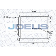 023M12 JDEUS Радиатор, охлаждение двигателя