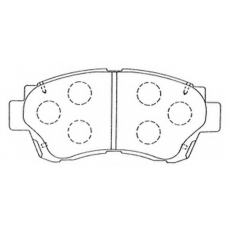FP0476 FIT Комплект тормозных колодок, дисковый тормоз