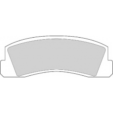 FD825N NECTO Комплект тормозных колодок, дисковый тормоз