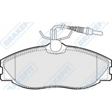 PD3026 APEC Комплект тормозных колодок, дисковый тормоз