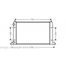 VWA2133 AVA Радиатор, охлаждение двигателя