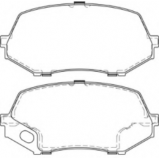 FD7449V NECTO Комплект тормозных колодок, дисковый тормоз