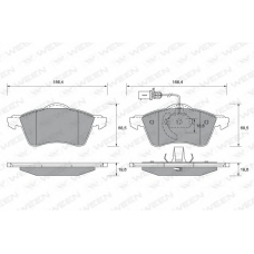 151-1835 WEEN Комплект тормозных колодок, дисковый тормоз
