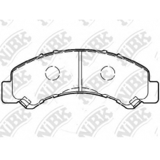 PN4543 NiBK Комплект тормозных колодок, дисковый тормоз