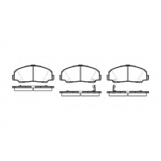 P0783.32 WOKING Комплект тормозных колодок, дисковый тормоз