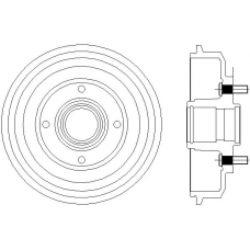 MBD064 MINTEX Тормозной барабан
