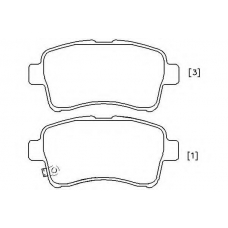 MDB2275 MINTEX Комплект тормозных колодок, дисковый тормоз