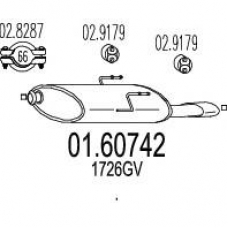 01.60742 MTS Глушитель выхлопных газов конечный