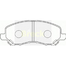 20788 00 C BRECK Комплект тормозных колодок, дисковый тормоз