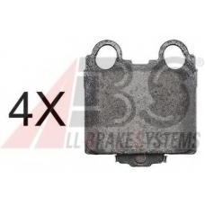 37258 OE ABS Комплект тормозных колодок, дисковый тормоз