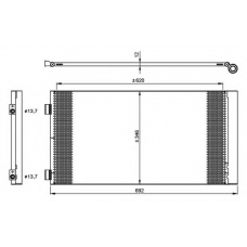35961 NRF Конденсатор, кондиционер