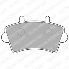 LP1746 DELPHI Комплект тормозных колодок, дисковый тормоз