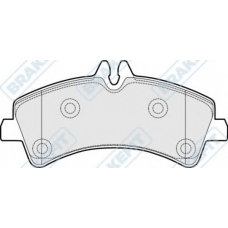 PD3211 APEC Комплект тормозных колодок, дисковый тормоз