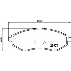 8DB 355 011-251 HELLA Комплект тормозных колодок, дисковый тормоз