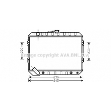 MTA2089 AVA Радиатор, охлаждение двигателя