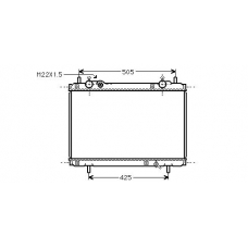 FT2185 AVA Радиатор, охлаждение двигателя