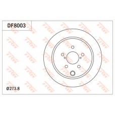 DF8003 TRW Тормозной диск