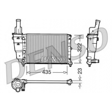 DRM09095 DENSO Радиатор, охлаждение двигателя