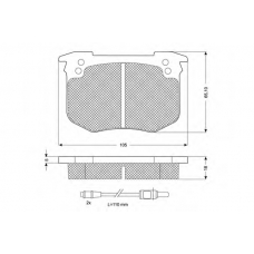 PF10411 PROCODIS FRANCE Комплект тормозных колодок, дисковый тормоз