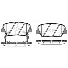 1412.12 REMSA Комплект тормозных колодок, дисковый тормоз