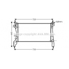 CNA2266 AVA Радиатор, охлаждение двигателя