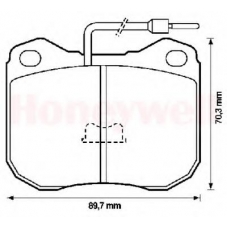 571228B BENDIX Комплект тормозных колодок, дисковый тормоз