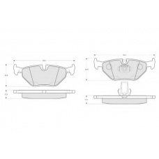 PF1321 PROCODIS FRANCE Комплект тормозных колодок, дисковый тормоз