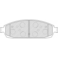 FSL4002 FERODO Комплект тормозных колодок, дисковый тормоз