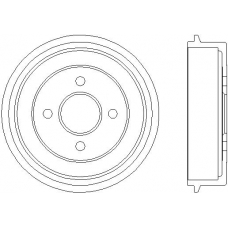 94018600 TEXTAR Тормозной барабан