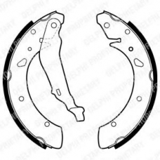 LS1871 DELPHI Комплект тормозных колодок